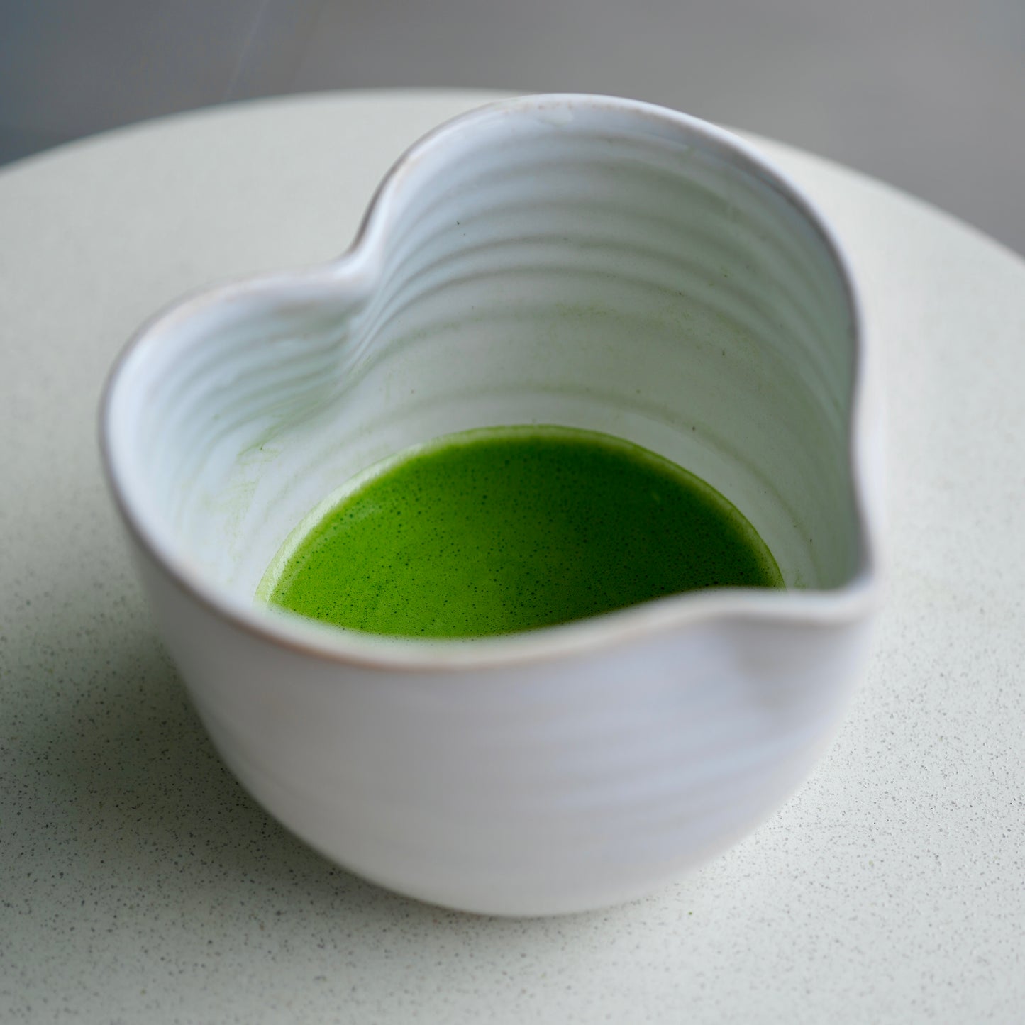 Matcha-Schale in Herzform